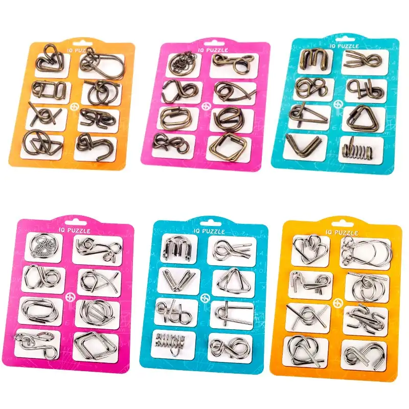 Can You Solve All 8 Metal Wire Puzzles? Ultimate Brain Teaser Set for Kids & Adults